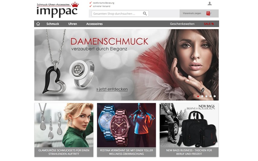 der neue Imppac Shop